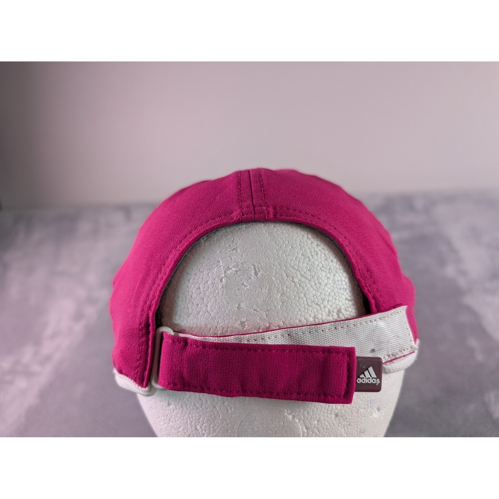 Adidas Adizero Climacool Womens Running Hat Pink White Adjustable Cap C118 - Picture 3 of 8